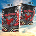 Dolphins Garden Flag The Scream of Lightning Eyes - Indigenous Dot Ripping Effect