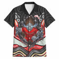 Dolphins Hawaiian Shirt The Scream of Lightning Eyes - Indigenous Dot Ripping Effect