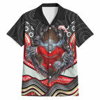Dolphins Hawaiian Shirt The Scream of Lightning Eyes - Indigenous Dot Ripping Effect