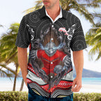 Dolphins Hawaiian Shirt The Scream of Lightning Eyes - Indigenous Dot Ripping Effect