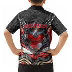 Dolphins Hawaiian Shirt The Scream of Lightning Eyes - Indigenous Dot Ripping Effect