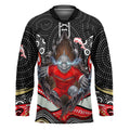 Dolphins Hockey Jersey The Scream of Lightning Eyes - Indigenous Dot Ripping Effect