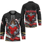 Dolphins Hockey Jersey The Scream of Lightning Eyes - Indigenous Dot Ripping Effect
