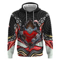 Dolphins Hoodie The Scream of Lightning Eyes - Indigenous Dot Ripping Effect