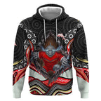 Dolphins Hoodie The Scream of Lightning Eyes - Indigenous Dot Ripping Effect