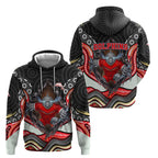 Dolphins Hoodie The Scream of Lightning Eyes - Indigenous Dot Ripping Effect