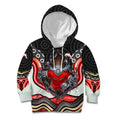 Dolphins Kid Hoodie The Scream of Lightning Eyes - Indigenous Dot Ripping Effect