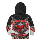 Dolphins Kid Hoodie The Scream of Lightning Eyes - Indigenous Dot Ripping Effect