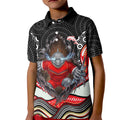 Dolphins Kid Polo Shirt The Scream of Lightning Eyes - Indigenous Dot Ripping Effect