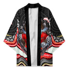 Dolphins Kimono The Scream of Lightning Eyes - Indigenous Dot Ripping Effect