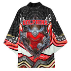 Dolphins Kimono The Scream of Lightning Eyes - Indigenous Dot Ripping Effect