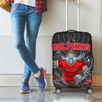 Dolphins Luggage Cover The Scream of Lightning Eyes - Indigenous Dot Ripping Effect