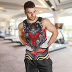 Dolphins Men Tank Top The Scream of Lightning Eyes - Indigenous Dot Ripping Effect