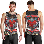 Dolphins Men Tank Top The Scream of Lightning Eyes - Indigenous Dot Ripping Effect
