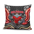 Dolphins Pillow Cover The Scream of Lightning Eyes - Indigenous Dot Ripping Effect