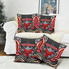 Dolphins Pillow Cover The Scream of Lightning Eyes - Indigenous Dot Ripping Effect