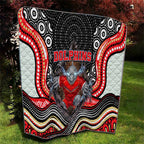 Dolphins Quilt The Scream of Lightning Eyes - Indigenous Dot Ripping Effect