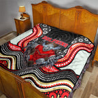 Dolphins Quilt The Scream of Lightning Eyes - Indigenous Dot Ripping Effect