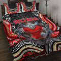 Dolphins Quilt Bed Set The Scream of Lightning Eyes - Indigenous Dot Ripping Effect