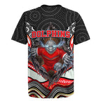 Dolphins Rugby Jersey The Scream of Lightning Eyes - Indigenous Dot Ripping Effect