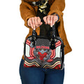 Dolphins Shoulder Handbag The Scream of Lightning Eyes - Indigenous Dot Ripping Effect