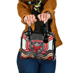 Dolphins Shoulder Handbag The Scream of Lightning Eyes - Indigenous Dot Ripping Effect