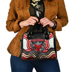 Dolphins Shoulder Handbag The Scream of Lightning Eyes - Indigenous Dot Ripping Effect