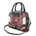 Dolphins Shoulder Handbag The Scream of Lightning Eyes - Indigenous Dot Ripping Effect