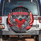 Dolphins Spare Tire Cover The Scream of Lightning Eyes - Indigenous Dot Ripping Effect