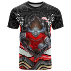 Dolphins T Shirt The Scream of Lightning Eyes - Indigenous Dot Ripping Effect