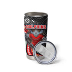 Dolphins Tumbler Cup The Scream of Lightning Eyes - Indigenous Dot Ripping Effect