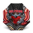 Dolphins Umbrella The Scream of Lightning Eyes - Indigenous Dot Ripping Effect