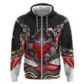 Dolphins Zip Hoodie The Scream of Lightning Eyes - Indigenous Dot Ripping Effect