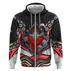 Dolphins Zip Hoodie The Scream of Lightning Eyes - Indigenous Dot Ripping Effect