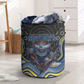 North Queensland Cowboys Laundry Basket The Scream of Lightning Eyes - Indigenous Dot Ripping Effect