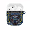 North Queensland Cowboys AirPods Case The Scream of Lightning Eyes - Indigenous Dot Ripping Effect