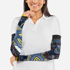 North Queensland Cowboys Arm Sleeves The Scream of Lightning Eyes - Indigenous Dot Ripping Effect