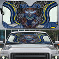 North Queensland Cowboys Auto Sun Shade The Scream of Lightning Eyes - Indigenous Dot Ripping Effect