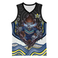 North Queensland Cowboys Basketball Jersey The Scream of Lightning Eyes - Indigenous Dot Ripping Effect