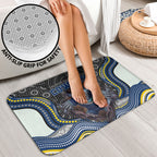 North Queensland Cowboys Bathroom Set The Scream of Lightning Eyes - Indigenous Dot Ripping Effect