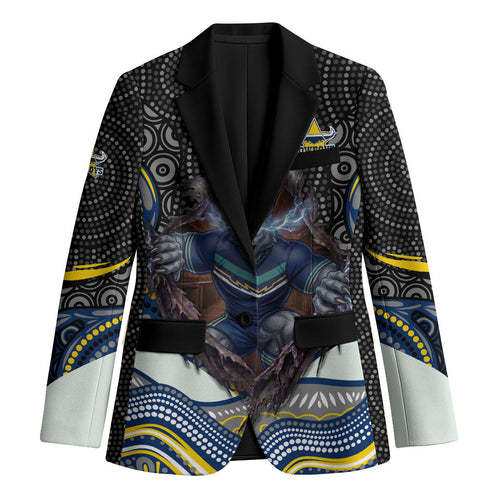 North Queensland Cowboys Blazer The Scream of Lightning Eyes - Indigenous Dot Ripping Effect