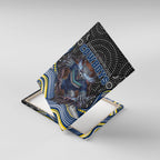North Queensland Cowboys Canvas Wall Art The Scream of Lightning Eyes - Indigenous Dot Ripping Effect