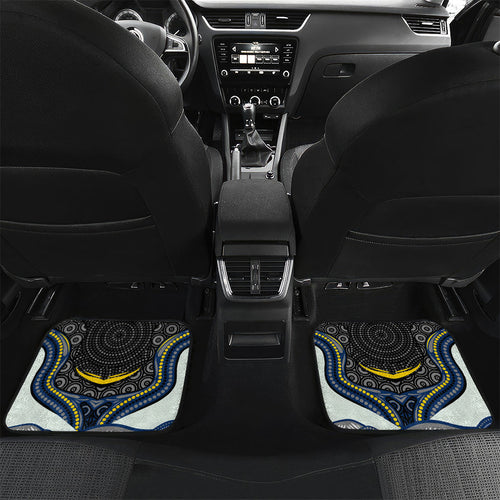 North Queensland Cowboys Car Mats The Scream of Lightning Eyes - Indigenous Dot Ripping Effect