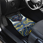 North Queensland Cowboys Car Mats The Scream of Lightning Eyes - Indigenous Dot Ripping Effect