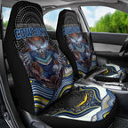 North Queensland Cowboys Car Seat Cover The Scream of Lightning Eyes - Indigenous Dot Ripping Effect