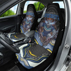 North Queensland Cowboys Car Seat Cover The Scream of Lightning Eyes - Indigenous Dot Ripping Effect