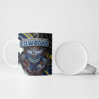 North Queensland Cowboys Ceramic Mug The Scream of Lightning Eyes - Indigenous Dot Ripping Effect