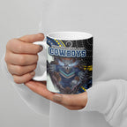 North Queensland Cowboys Ceramic Mug The Scream of Lightning Eyes - Indigenous Dot Ripping Effect