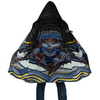 North Queensland Cowboys Cloak The Scream of Lightning Eyes - Indigenous Dot Ripping Effect