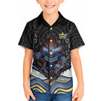 North Queensland Cowboys Hawaiian Shirt The Scream of Lightning Eyes - Indigenous Dot Ripping Effect